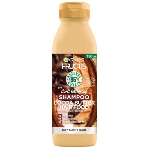 shop Garnier Fructis Cocoa Butter Hair Food Shampoo 350 ml af Garnier - online shopping tilbud rabat hos shoppetur.dk