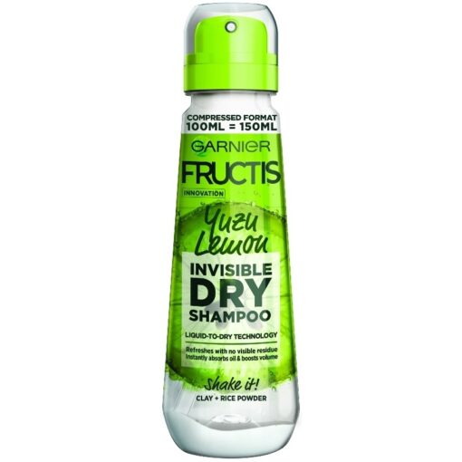 shop Garnier Fructis Dry Shampoo Yuzu Lemon 100 ml af Garnier - online shopping tilbud rabat hos shoppetur.dk