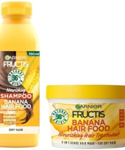 shop Garnier Fructis Hair Food Banana Set 350 + 400 ml af Garnier - online shopping tilbud rabat hos shoppetur.dk