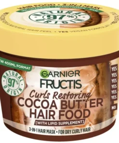 shop Garnier Fructis Hair Food Cocoa Butter Mask 400 ml af Garnier - online shopping tilbud rabat hos shoppetur.dk