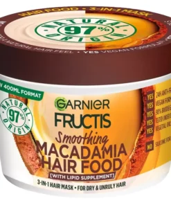 shop Garnier Fructis Hair Food Macadamia Mask 400 ml af Garnier - online shopping tilbud rabat hos shoppetur.dk