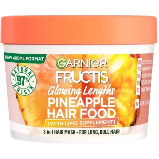 shop Garnier Fructis Hair Food Pineapple Mask 400 ml af Garnier - online shopping tilbud rabat hos shoppetur.dk