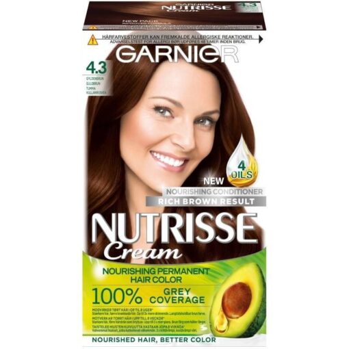 shop Garnier Nutrisse Cream 4.3 Goldenbrown af Garnier - online shopping tilbud rabat hos shoppetur.dk