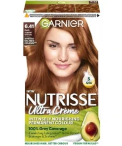 shop Garnier Nutrisse Ultra Creme - 6.41 Dark Copper Blonde af Garnier - online shopping tilbud rabat hos shoppetur.dk