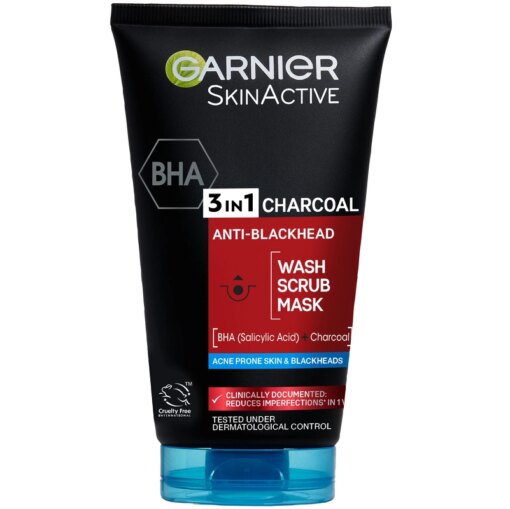 shop Garnier SkinActive 3-in-1 Charcoal Anti-Blackhead 150 ml af Garnier - online shopping tilbud rabat hos shoppetur.dk