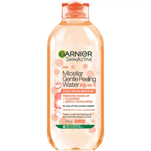 shop Garnier SkinActive Gentle Micellar Peeling Water 400 ml af Garnier - online shopping tilbud rabat hos shoppetur.dk