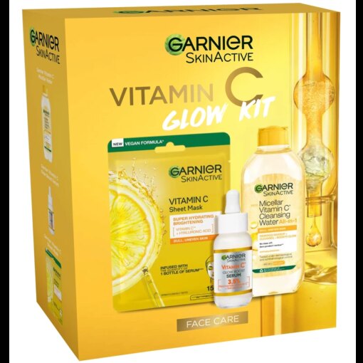 shop Garnier SkinActive Vitamin C Glow Kit (Limited Edition) af Garnier - online shopping tilbud rabat hos shoppetur.dk