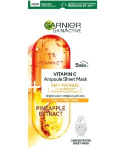 shop Garnier Skinactive Ampoule Sheet Mask Vitamin C 1 Piece af Garnier - online shopping tilbud rabat hos shoppetur.dk