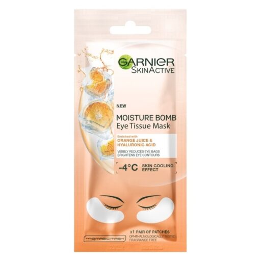 shop Garnier Skinactive Moisture Bomb Eye Tissue Mask Orange Juice 1 Piece af Garnier - online shopping tilbud rabat hos shoppetur.dk