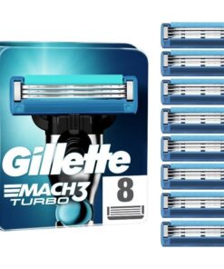 shop Gillette Mach3 Turbo Blades 8 Pieces af Gillette - online shopping tilbud rabat hos shoppetur.dk