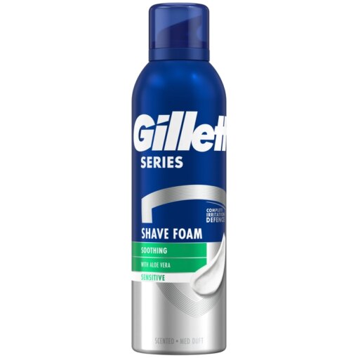 shop Gillette Series Sensitive Shave Foam 250 ml af Gillette - online shopping tilbud rabat hos shoppetur.dk