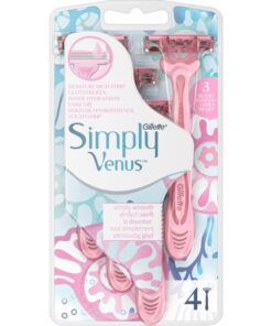 shop Gillette Simply Venus Single Razor 4 Pieces af Gillette - online shopping tilbud rabat hos shoppetur.dk