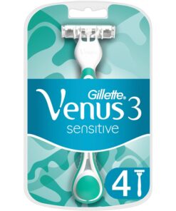 shop Gillette Venus 3 Sensitive Single Razor 4 Pieces af Gillette - online shopping tilbud rabat hos shoppetur.dk