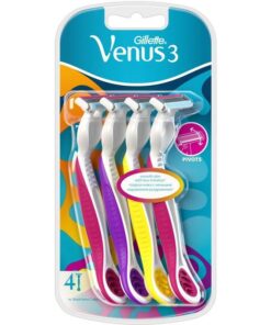 shop Gillette Venus 3 Single Razor 4 Pieces af Gillette - online shopping tilbud rabat hos shoppetur.dk