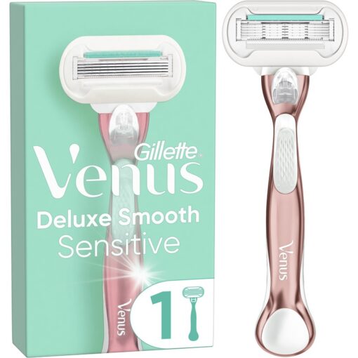 shop Gillette Venus Deluxe Smooth Sensitive Manual Razor af Gillette - online shopping tilbud rabat hos shoppetur.dk