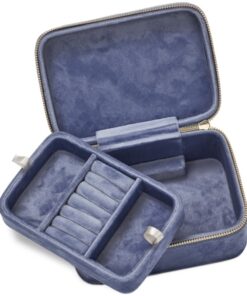 shop Gillian Jones Jewellery Box Velour L - Blue 11068 af Gillian Jones - online shopping tilbud rabat hos shoppetur.dk