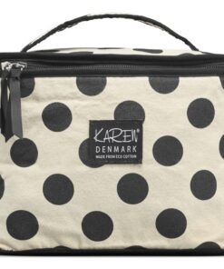 shop Gillian Jones Karen Beauty Box ECO Cotton - Beige With Black Dots 10072-95 af Gillian Jones - online shopping tilbud rabat hos shoppetur.dk