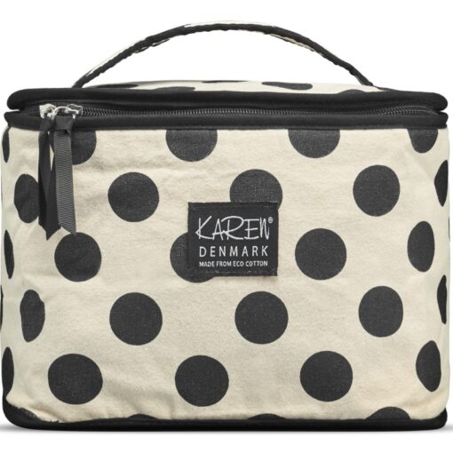 shop Gillian Jones Karen Beauty Box ECO Cotton - Beige With Black Dots 10072-95 af Gillian Jones - online shopping tilbud rabat hos shoppetur.dk