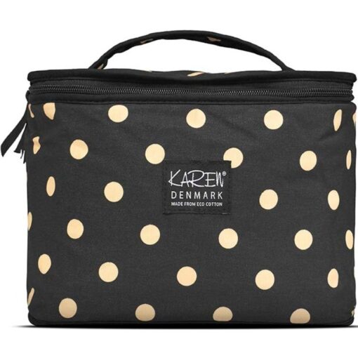 shop Gillian Jones Karen Beauty Box ECO Cotton - Black With Beige Dots 10072-11 af Gillian Jones - online shopping tilbud rabat hos shoppetur.dk