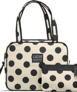 shop Gillian Jones Karen Set ECO Cotton - Beige With Black Dots 10070-95 af Gillian Jones - online shopping tilbud rabat hos shoppetur.dk