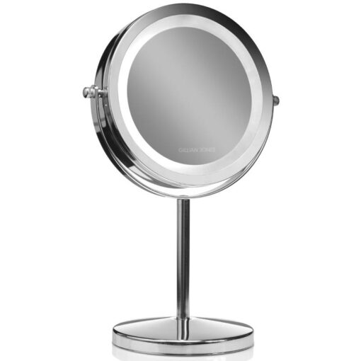 shop Gillian Jones Stand LED Light Mirror x10 - Silver 10384-81 af Gillian Jones - online shopping tilbud rabat hos shoppetur.dk