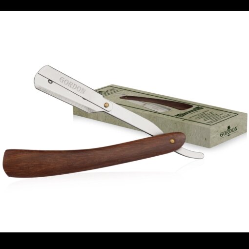 shop Gordon Straight Razor Shaving Knife - Wood (D416) af Gordon - online shopping tilbud rabat hos shoppetur.dk