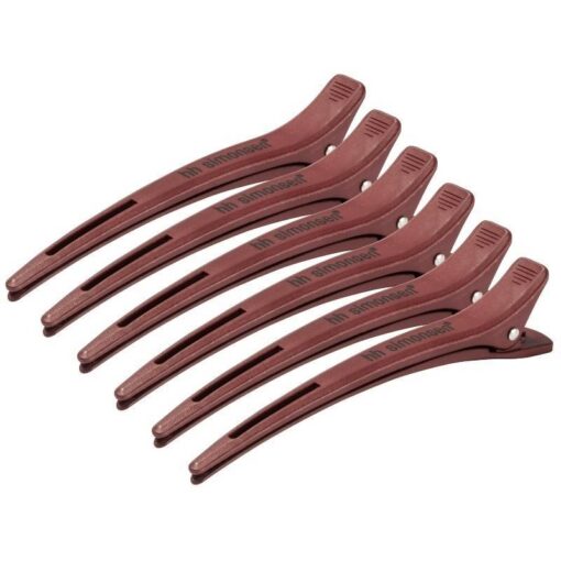 shop HH Simonsen Carbon Clips 6 Pieces - Dark Red af HH Simonsen - online shopping tilbud rabat hos shoppetur.dk