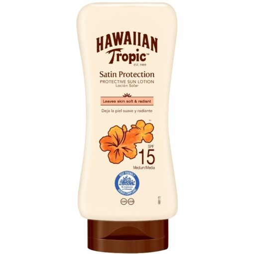 shop Hawaiian Tropic Satin Protection Sun Lotion SPF 15 - 180 ml af Hawaiian Tropic - online shopping tilbud rabat hos shoppetur.dk