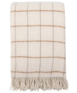 shop Høie plaid - Kamet - Offwhite af hoeie - online shopping tilbud rabat hos shoppetur.dk