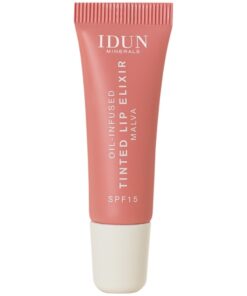 shop IDUN Minerals Oil-Infused Tinted Lip Elixir SPF 15 8 ml - Malva af IDUN Minerals - online shopping tilbud rabat hos shoppetur.dk