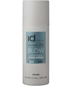 shop IdHAIR Elements Xclusive Blow Anti-Frizz Shaine Spary 200 ml af IdHAIR - online shopping tilbud rabat hos shoppetur.dk