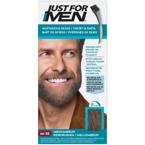 shop Just For Men Beard Colour - Medium Brown af Just For Men - online shopping tilbud rabat hos shoppetur.dk