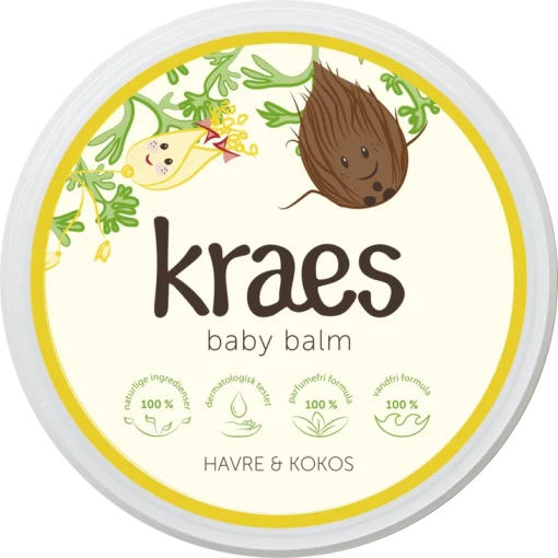 shop KRAES Baby Balm Havre & Kokos 300 ml af KRAES - online shopping tilbud rabat hos shoppetur.dk