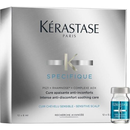 shop Kerastase Specifique Cure Apaisante Treatment 12 x 6 ml af Kerastase - online shopping tilbud rabat hos shoppetur.dk