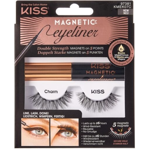 shop Kiss Magnetic Eyeliner & Lash Kit - Charm af Kiss - online shopping tilbud rabat hos shoppetur.dk
