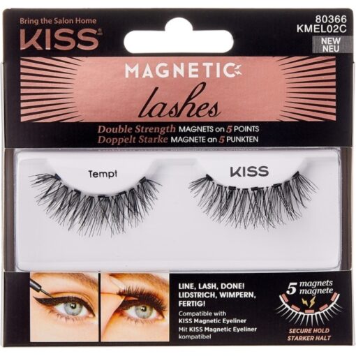 shop Kiss Magnetic Lashes - Tempt af Kiss - online shopping tilbud rabat hos shoppetur.dk