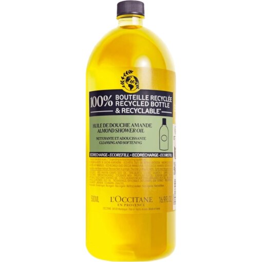 shop L'Occitane Almond Cleansing & Softening Shower Oil Refill 500 ml af LOccitane - online shopping tilbud rabat hos shoppetur.dk