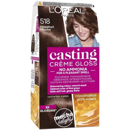 shop L'Oreal Paris Casting Creme Gloss 180 ml 518 Hazelnut Mocha af LOreal Paris - online shopping tilbud rabat hos shoppetur.dk