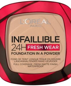 shop L'Oreal Paris Cosmetics Infaillible 24h Fresh Wear Powder Foundation 9 gr. - 130 True Beige af LOreal Paris - online shopping tilbud rabat hos shoppetur.dk