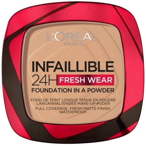 shop L'Oreal Paris Cosmetics Infaillible 24h Fresh Wear Powder Foundation 9 gr. - 140 Golden Beige af LOreal Paris - online shopping tilbud rabat hos shoppetur.dk