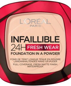 shop L'Oreal Paris Cosmetics Infaillible 24h Fresh Wear Powder Foundation 9 gr. - 180 Rose Sand af LOreal Paris - online shopping tilbud rabat hos shoppetur.dk