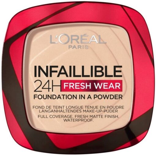 shop L'Oreal Paris Cosmetics Infaillible 24h Fresh Wear Powder Foundation 9 gr. - 20 Ivory af LOreal Paris - online shopping tilbud rabat hos shoppetur.dk