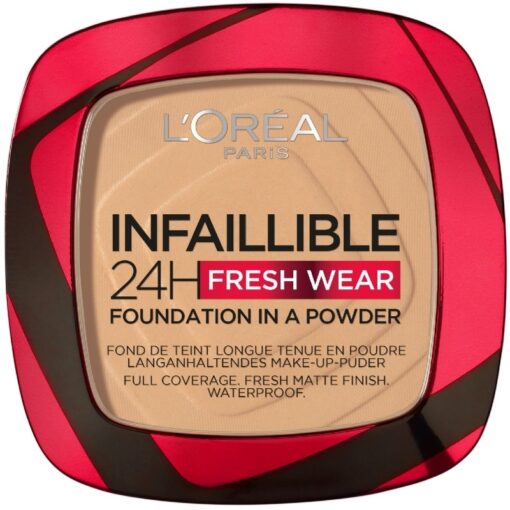 shop L'Oreal Paris Cosmetics Infaillible 24h Fresh Wear Powder Foundation 9 gr. - 200 Golden Sand af LOreal Paris - online shopping tilbud rabat hos shoppetur.dk