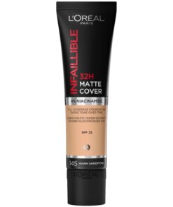 shop L'Oreal Paris Cosmetics Infaillible 32H Matte Cover Foundation SPF 25 - 30 ml - 145 Warm Undertone af LOreal Paris - online shopping tilbud rabat hos shoppetur.dk