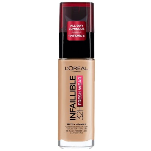 shop L'Oreal Paris Cosmetics Infaillible Fresh Wear 32H Liquid Foundation 30 ml - 140 Golden Beige af LOreal Paris - online shopping tilbud rabat hos shoppetur.dk