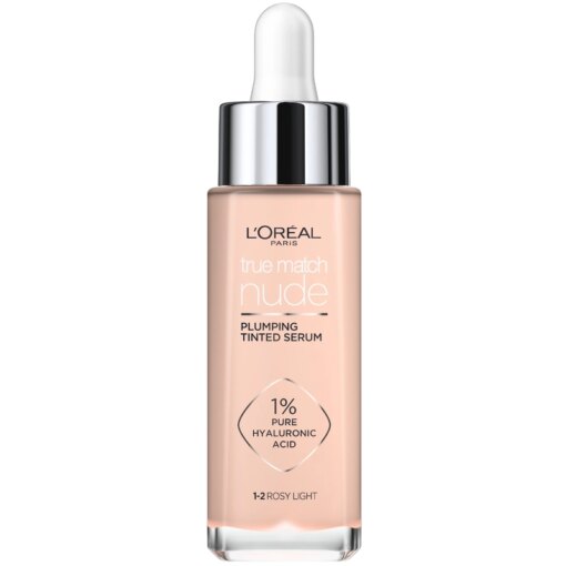 shop L'Oreal Paris Cosmetics True Match Nude Plumping Tinted Serum 30 ml - No. 1-2 Rosy Light af LOreal Paris - online shopping tilbud rabat hos shoppetur.dk