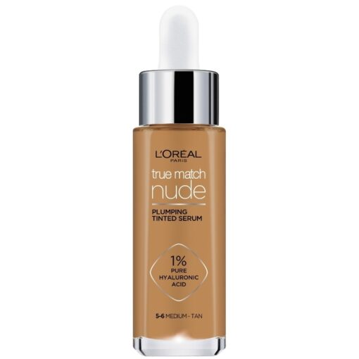 shop L'Oreal Paris Cosmetics True Match Nude Plumping Tinted Serum 30 ml- No. 5-6 Medium-Tan af LOreal Paris - online shopping tilbud rabat hos shoppetur.dk