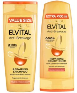 shop L'Oreal Paris Elvital Anti-Breakage Repairing Set 400 + 300 ml af LOreal Paris - online shopping tilbud rabat hos shoppetur.dk