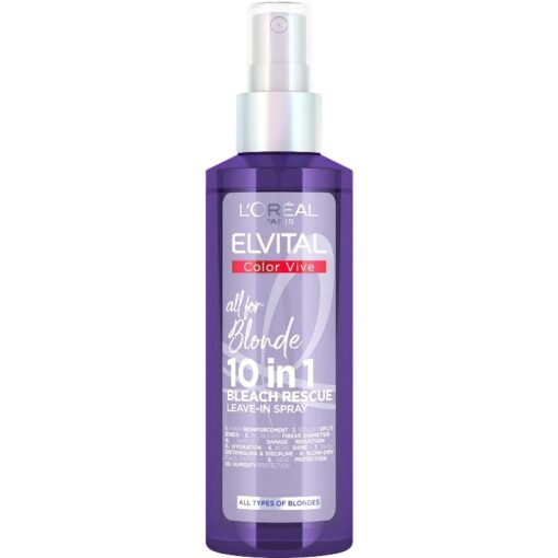 shop L'Oreal Paris Elvital Color Vive 10-in-1 Bleach Damage Spray 150 ml af LOreal Paris - online shopping tilbud rabat hos shoppetur.dk