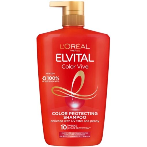 shop L'Oreal Paris Elvital Color Vive Shampoo 1000 ml af LOreal Paris - online shopping tilbud rabat hos shoppetur.dk